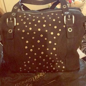 Donald J Pliner Black Leather LEXY bag NWT